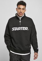 Starter Sweater/trui -S- Heavy Color Block Troyer Zwart