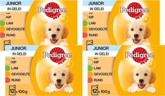 Pedigree Pouch Junior Multipack - Hondenvoer - 4 x 12x100 g