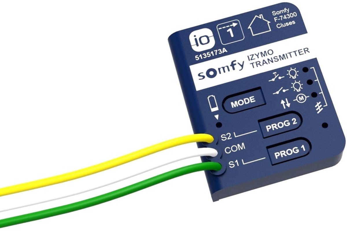 Somfy Izymo io dry contact zender - Somfy rolluik afstandsbediening