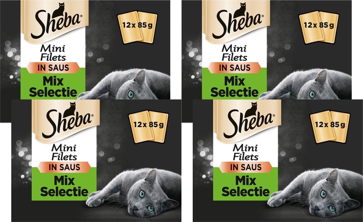 Sheba Multipack Mini Filets Chef Sachet - Nourriture pour Nourriture pour  chat - 1 x