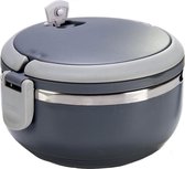 Kinvara Lunchbbox 700 Ml Polypropyleen/rvs Donkergrijs