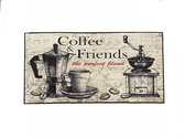 MOMO Rugs - Loper - Koffie - 60x115 cm - vloerkleed - laagpolig tapijt - Design, Modern - Kitchen Masters - Keukenloper - Meerkleurig