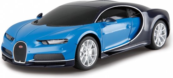 Foto: 1 24 jamara 405137 rc sport auto bugatti chiron blauw 2 4ghz rc model kant en klaar