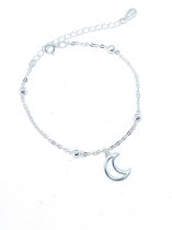 Armband Meisje- Zilver 925 Sterling- Bedelarmbandje Maan- Kind- LiLaLove