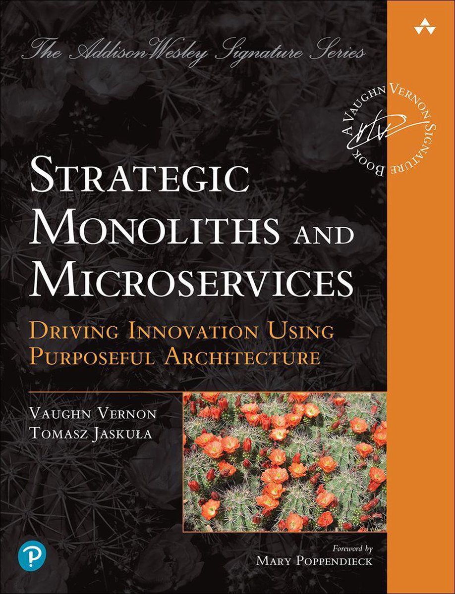 Omslag van Addison-Wesley Signature Series (Vernon) - Strategic Monoliths and Microservices