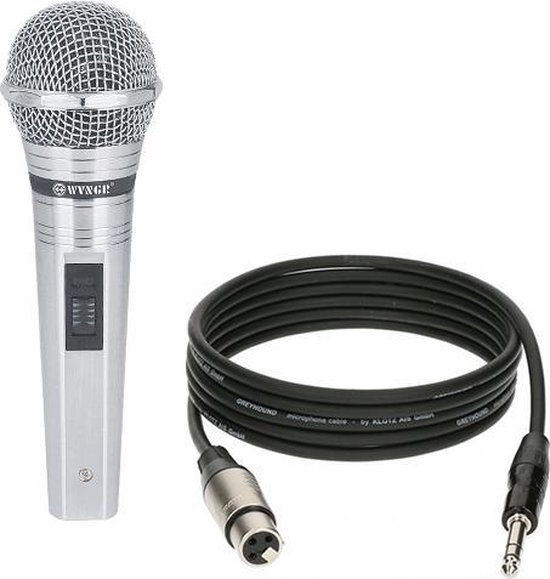 Vonyx DM825 - Microphone dynamique professionnel avec cordon de 5 mètres -  Noir