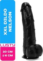 Lusty XXL Dildo Nelson - 30 CM - Grote Dildo - Huge Cock - Met Zuignap en Balzak - Seksspeeltjes - Sex Toys