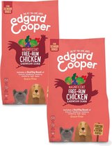 Edgard & Cooper Poulet fermier frais & Morceaux de saumon norvégien - Pour chiens seniors - Nourriture pour chiens - 2 x 2,5 kg