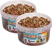 Antos Mini Mix - Hondensnacks - 2 x Kip Lam Vis 1500 g