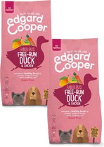 Edgard & Cooper Verse Scharreleend & kip Puppy - Hondenvoer - 2 x 7kg