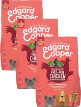 Edgard & Cooper Poulet fermier frais & Morceaux de saumon norvégien - Pour chiens seniors - Nourriture pour chiens - 3 x 700g