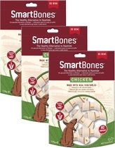 Smartbones Classic Bone Chews - Hondensnacks - 3 x Kip 18 stuks Mini