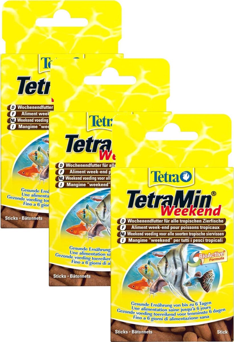 Tetra Tetramin Weekend Sticks - Vissenvoer - 3 x 20 stuks