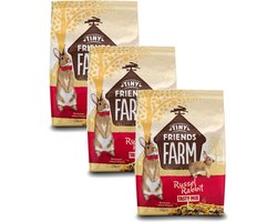 Tiny Friends Farm Russel Rabbit Tasty Mix - Konijnenvoer - 3 x 2.5 kg