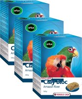Versele-Laga Orlux Clay Bloc Amazonpapagaai - Vogelsupplement - 3 x 550 g