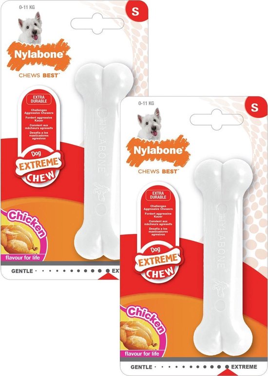 Nylabone Durable Bone Regular Hondensnack - Tot 10 Kg - 2 St