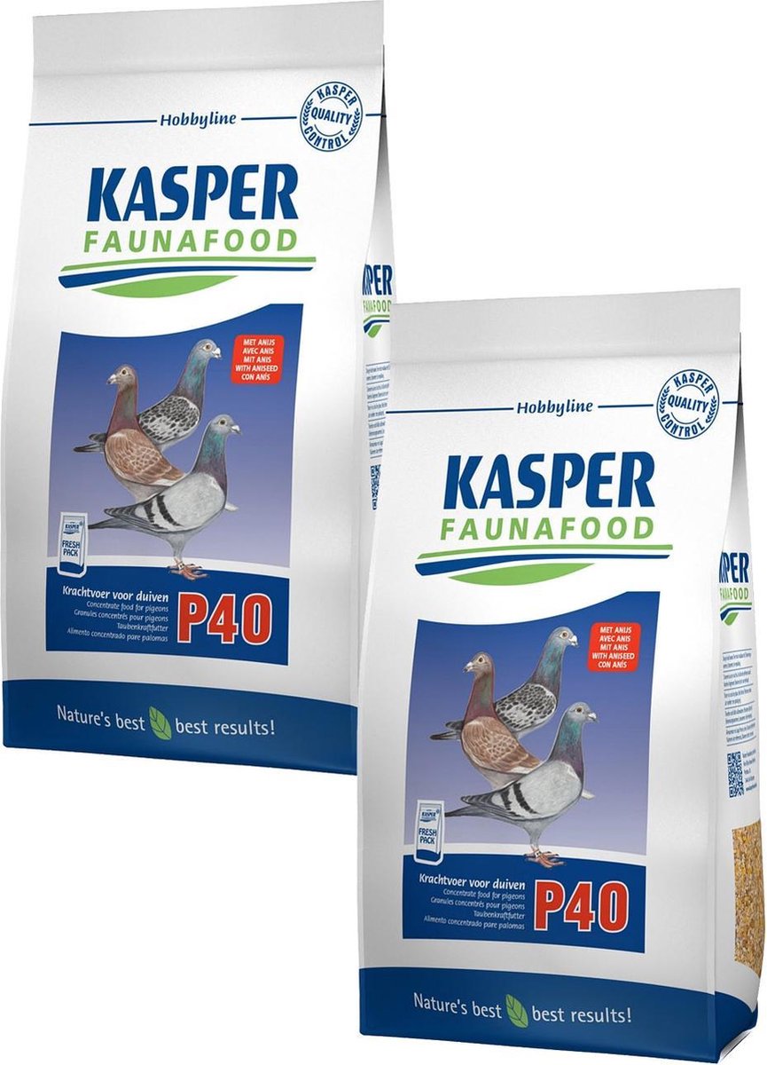 Kasper Faunafood P40 Krachtvoer Voor Duiven - Duivenvoer - 2 x 4 kg