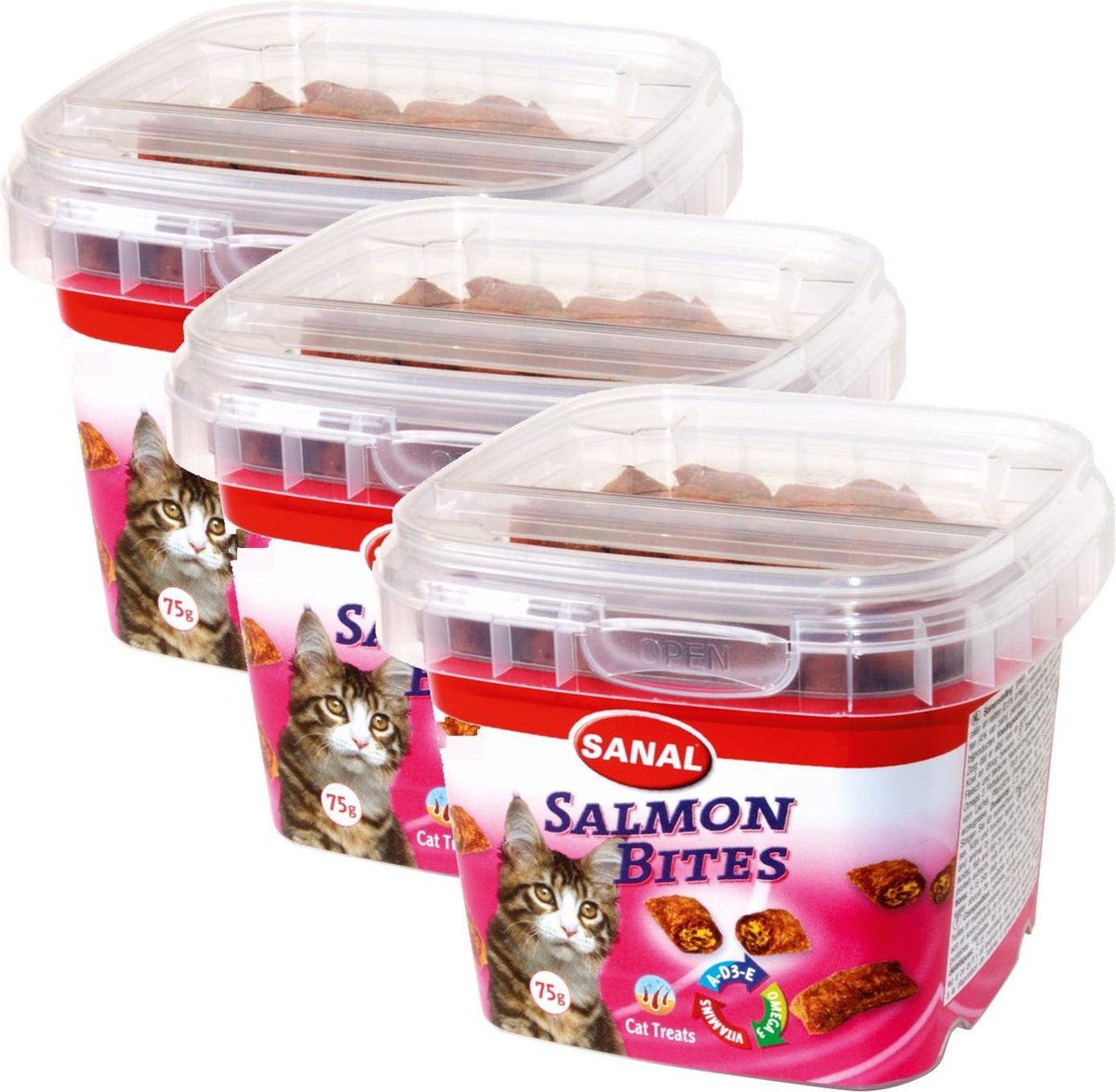 Sanal salmon bite's cup - 3 ST � 75 GR