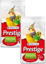 Versele-Laga Prestige Shell Sand Bag Crystal - Couvre-lit pour oiseaux - 2 x 25 kg