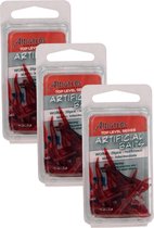 Albatros Artificial Worm - Baits - 3 x Rood Bruin 20 stuks Allround