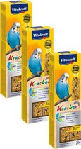 Vitakraft Perruche Kracker 2 pièces - Snack pour oiseaux - 3 x Mue