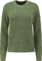 Superdry Dames Geribde tweed Trui met ronde hals - Maat S