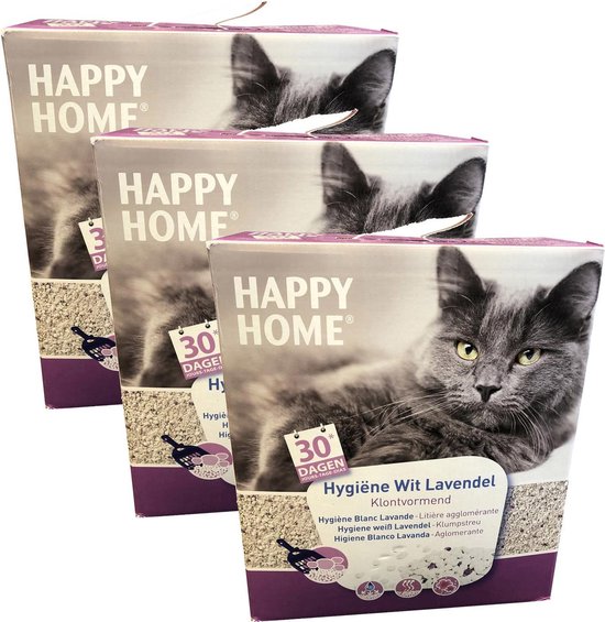 Happy Home Hygiëne Wit Lavendel - Kattenbakvulling