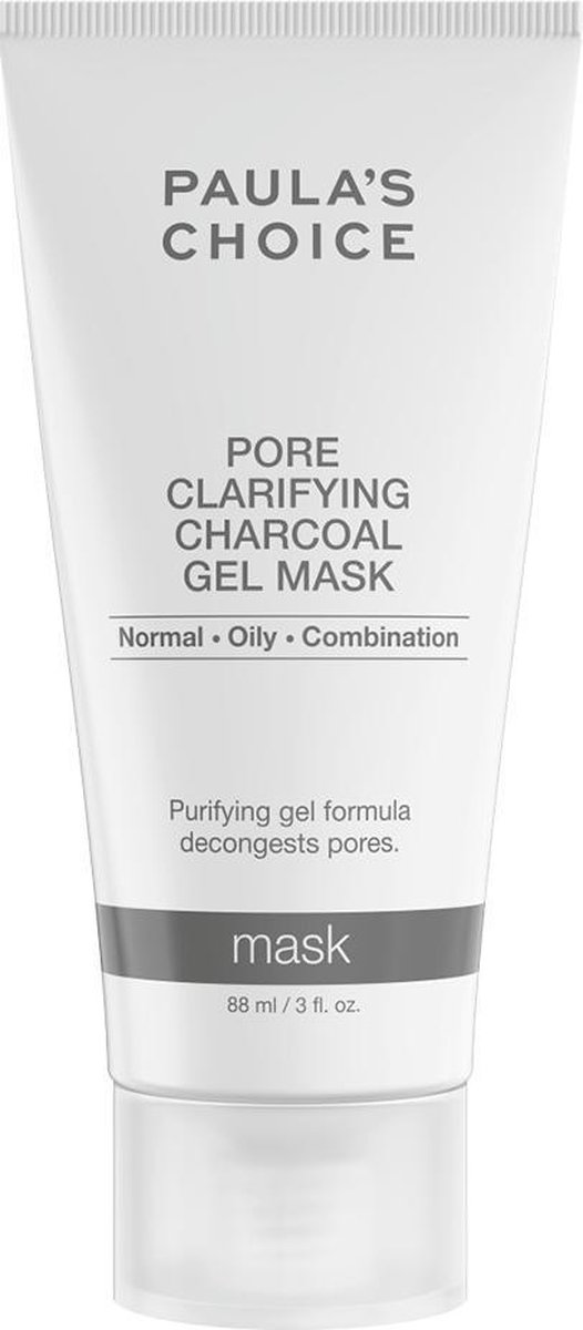 Paula's Choice Pore Clarifying Charcoal Gel Masker - Gecombineerde & Vette Huid - 88 ml