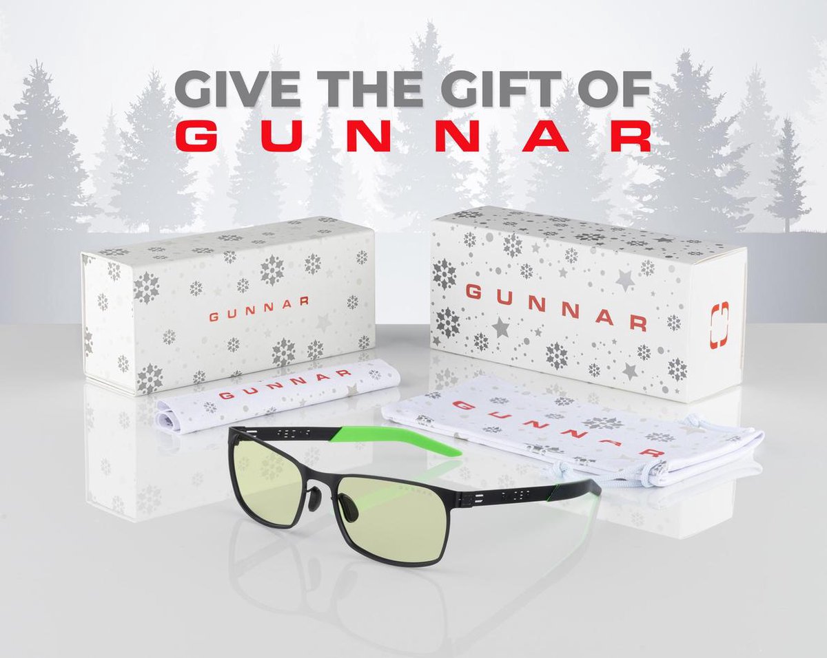 GUNNAR Gaming- en Computerbril - Razer FPS Holiday Bundle - Blauw Licht Bril, Beeldschermbril, Blue Light Glasses, Leesbril, UV Filter