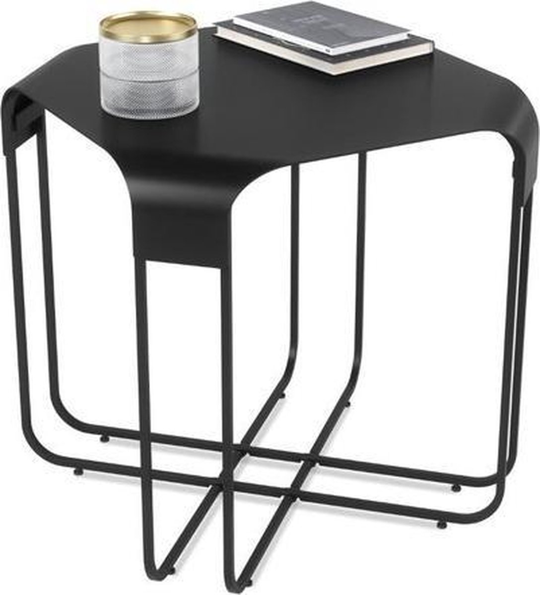 Umbra Graph bijzettafel 51x51x52cm Iron zwart
