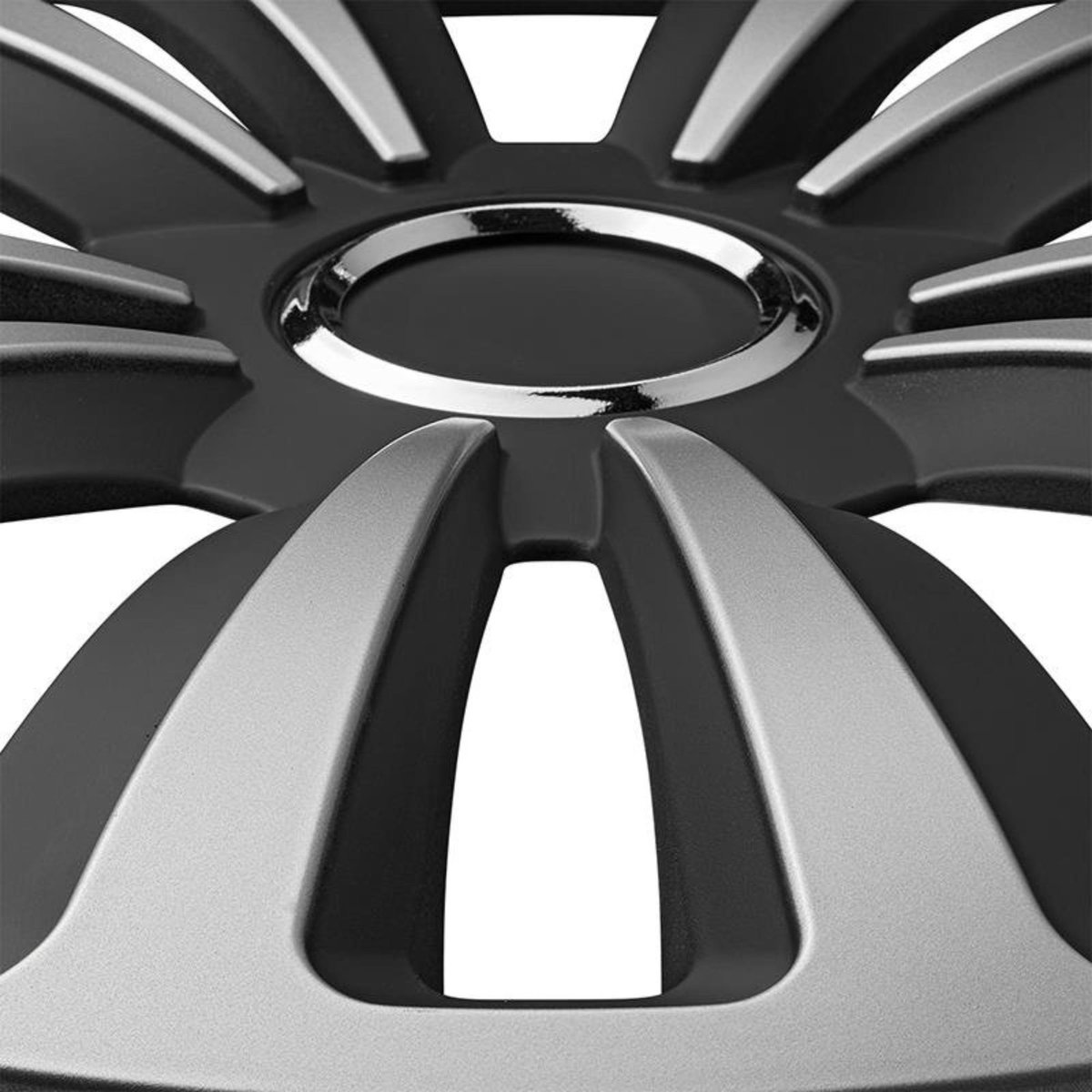 Enjoliveurs Terra Ring 16" - Lot De 4, Argent, Pour Jantes Acier, Montage Facile Sans Outils