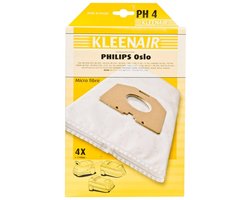 Kleenair Stofzuigerzakken - Philips Oslo - PH4 - 20 stuks + 5 Filters