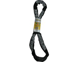 Stahlex Ketting cijferslot - 7 mm schakels - 140 cm - zwart - 4-cijferige code