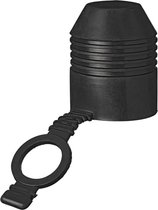 Pro Plus Trekhaakdop met Ring - Rubber - 7 cm - Zwart