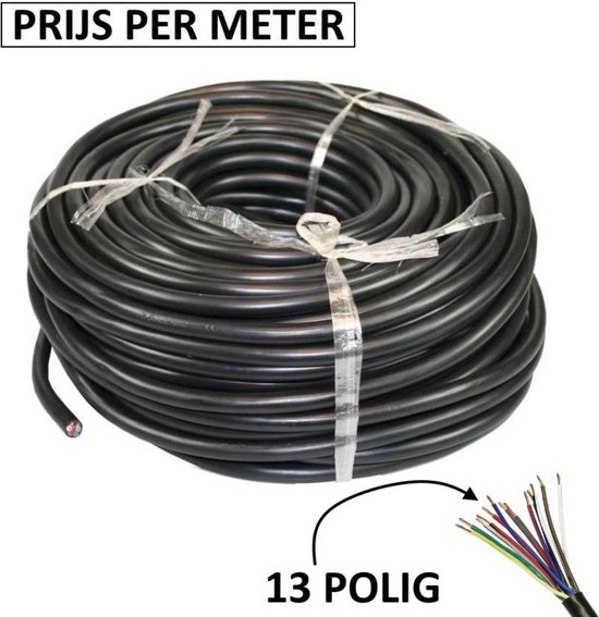 D-TECH 13 Polige Aanhangwagenkabel 10M