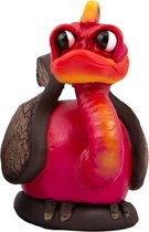 Comix Cartoon - struisvogel - beeld - Tootsie - roze - uniek handgeschilderd - massief beeld