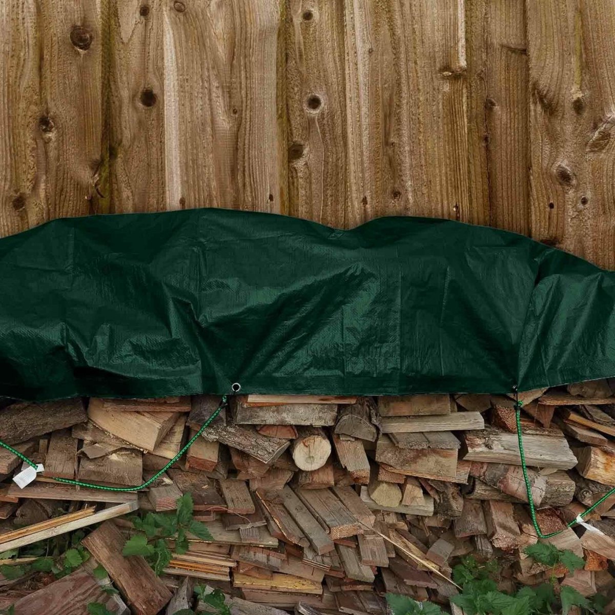 Heavy Duty Afdekzeil Beschermhoes Afdekhoes - Universele Zeildoek Cover Hoes - Regenhoes Afdekzeil - Dekzeil - Bouwzeil Zeil Doek - Voor Zwembad/Tuinmeubelen/Voertuig/Tuin/Fietsen/Zandbak/Aanhangwagen - 140g/m² - Extra Dik 12m2 - Groen 3x4 M — afbeelding 5