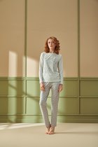 Pijadore - Pyjama Set Voor Dames, Lange Mouwen, Blauw - L