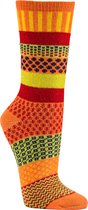 Multi color wollen sokken in leuke kleuren – 2 verschillende in oranje – 2 paar – maat 35/38