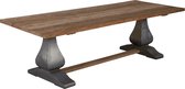 Eettafel - prato diningtable 240x100 - bruin - 240x100x78