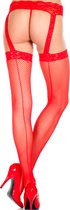 Kanten Jarretelsetje - Rood - Sexy Lingerie & Kleding - Beenmode