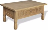 Salontafel met lade grenenhout 100x60x45 cm