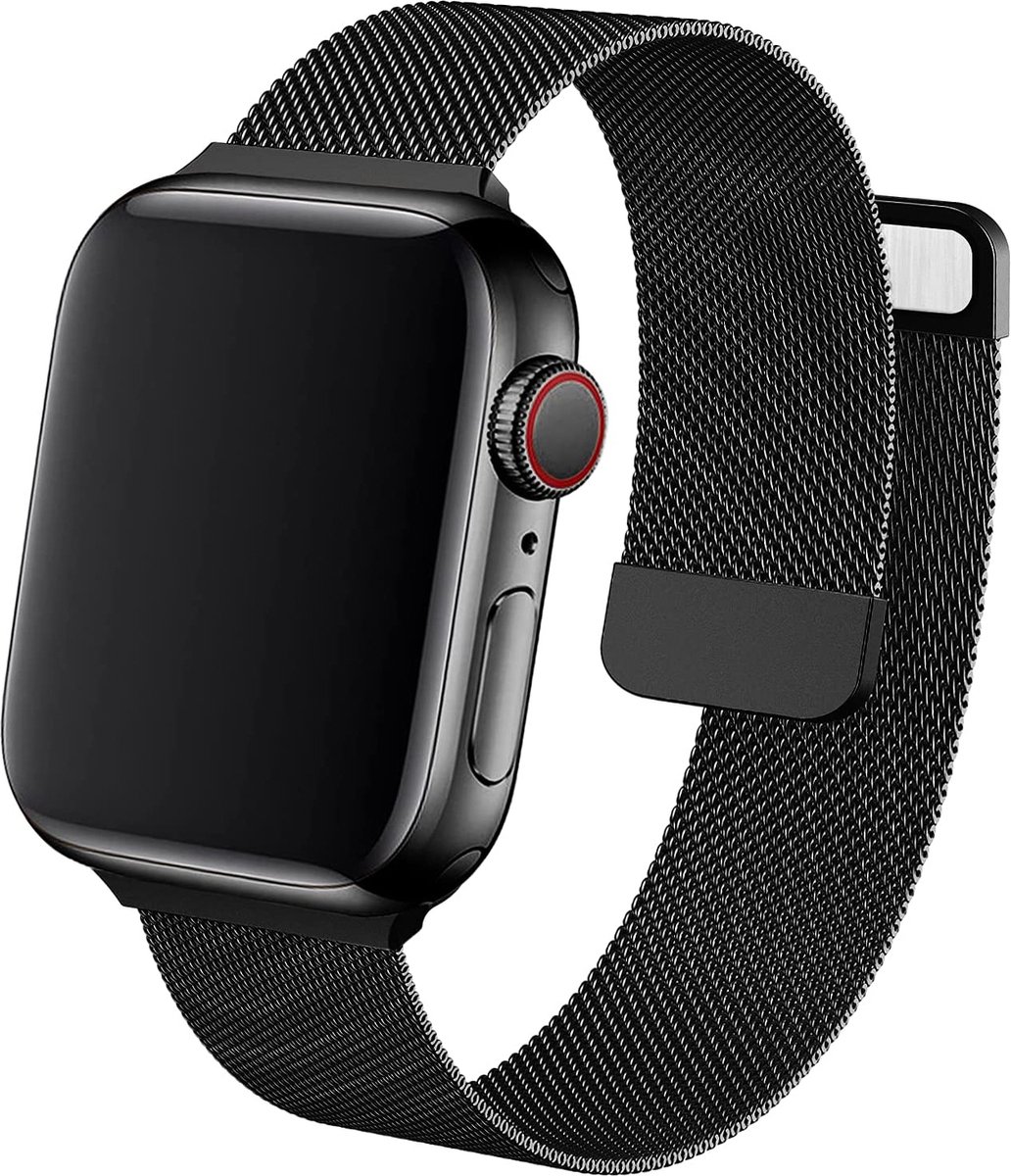 Bracelet pour Apple Watch 44 mm - Bracelet noir pour Apple Watch Series 6  44 mm -... | bol.com