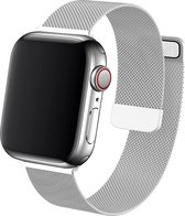 Bandje geschikt voor Apple Watch SE 40 mm - Zilver Milanese Band