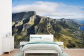 Behang - Fotobehang Luchtfoto van de Tafelberg in Kaapstad - Breedte 420 cm x hoogte 280 cm