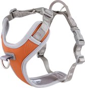 Hurtta anti trek Venture harness no-pull buckthorn oranje , 80-100 cm