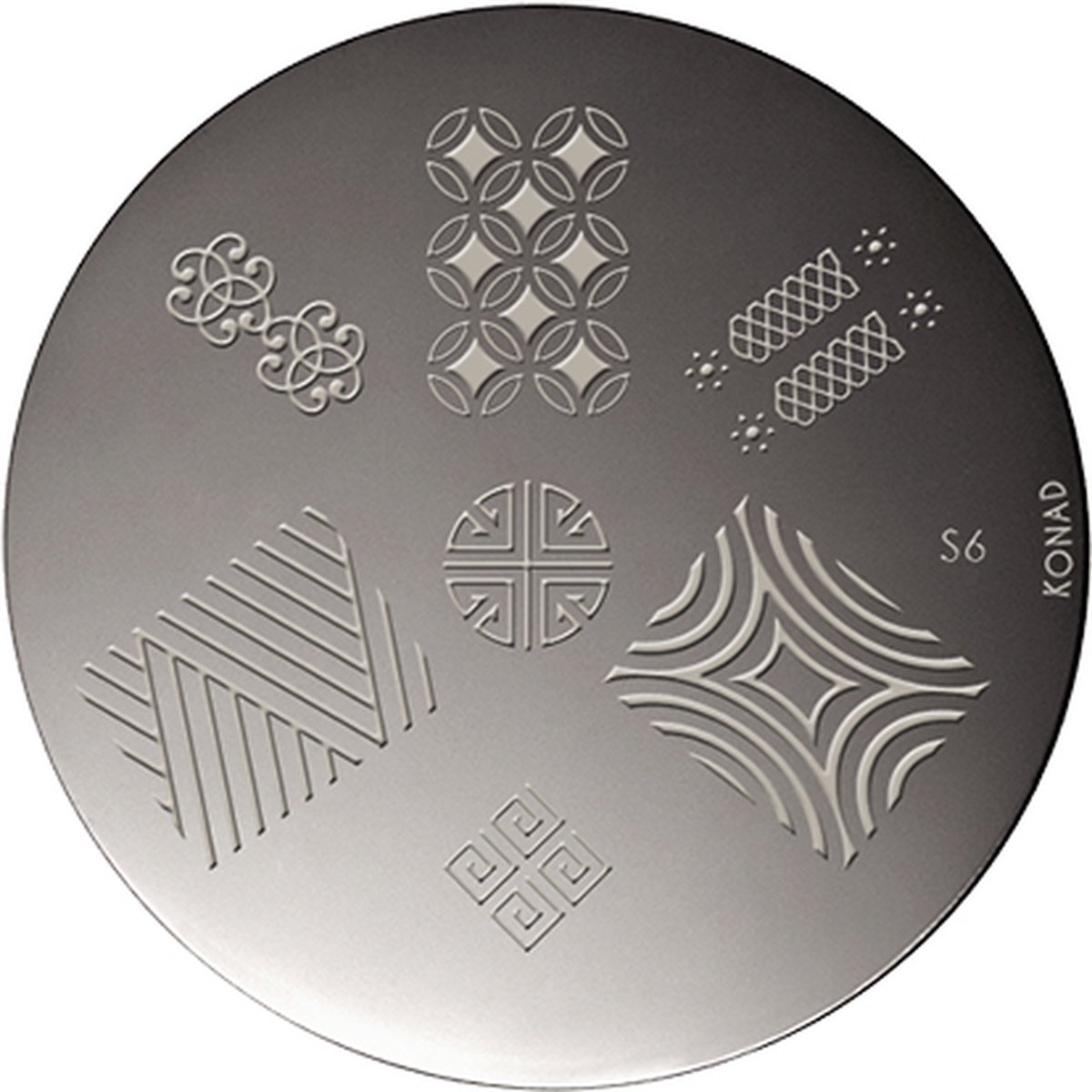 Goedkoopste KONAD nagelstempel S6 met 7 nagel figuurtjes.