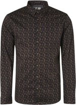 NO-EXCESS Overhemd Shirt Stretch Allover Print Responsible Choise 12430902 Night 078 Mannen Maat - M