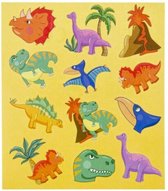 10 stickervellen dinosaurussen 10x11,5 cm