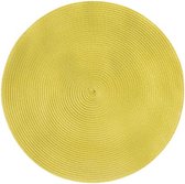 Cosy&Trendy placemat - Geel - Ø 36 cm - Set-12